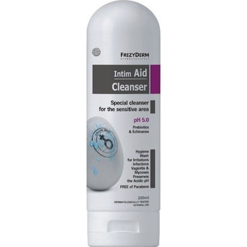FREZYDERM INTIM AID LIQUID ΕΙΔΙΚΟ ΚΑΘΑΡΙΣΤΙΚΟ ΕΥΑΙΣΘΗΤΗΣ ΠΕΡΙΟΧΗΣ ph 5.0 200ML